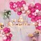 152Pcs Pink Balloon Garland Arch Kit, Hot Pink Metallic Rose Gold Confetti Balloons for Women Birthday Princess Theme Bridal Baby Shower Wedding Day Party Background Decorations